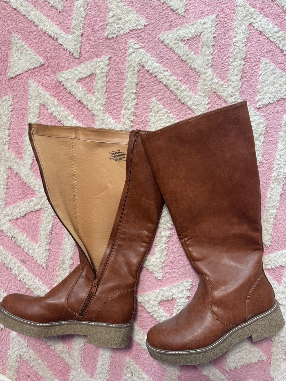 Universal Thread Chestnut Brown Over-the-Knee Platform Boots